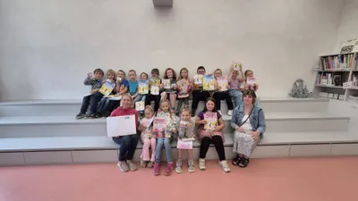 17.6. pasování prvńáčků na čtenáře - knihovna - 1.třída